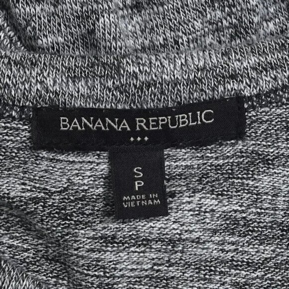 Banana Republic Cut Out Back Elastic Waist Mini Dress Heathered Gray Size Small - Picture 8 of 11